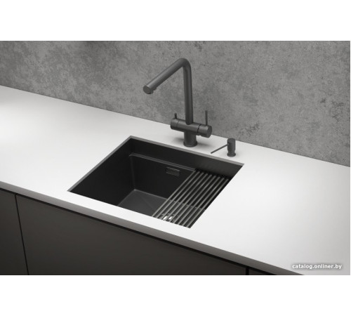 Кухонная мойка Granula KS-5045U черный матовый