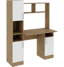 Офисный стол Woodville Эндо дуб вотан/белый