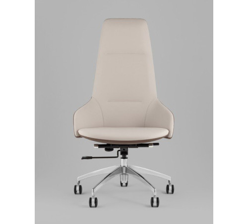 Офисное кресло TopChairs Soulo A308 8371-6/1 бежевый/коричневый