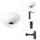 Умывальник Lauter 21601E + Cascade 21СК0655BS + сифон 21635B + дон.клапан 21190B черный матовый