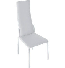 Стул Трия Кредо белый муар/кожзам белый