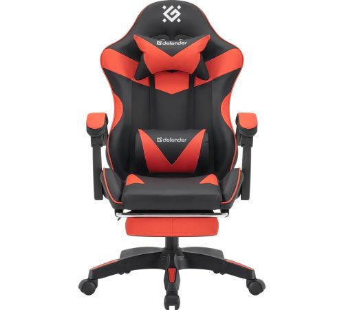 Игровое геймерское кресло Defender Tornado черный/красный