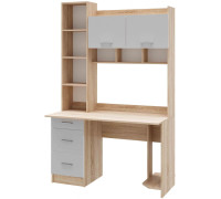 Стол Памир ПКС-5 дуб сонома/белый глянец