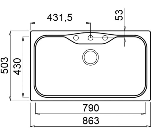 Кухонная мойка Elleci Fox 360 Bianco Titano 68