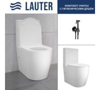 Унитаз напольный Lauter Rimless 21D2202 + гигиенический душ Tera 21GN9012BM