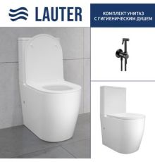 Унитаз напольный Lauter Rimless 21D2202 + гигиенический душ Tera 21GN9012BM