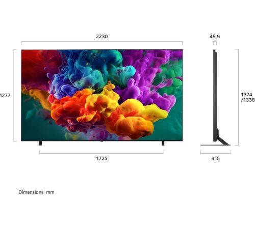 MiniLED телевизор LG QNED evo AI QNED85 100QNED85B6