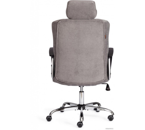 Офисное кресло TetChair Oxford хром/флок серый