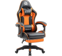 Игровое геймерское кресло Defender Sorang черный/оранжевый
