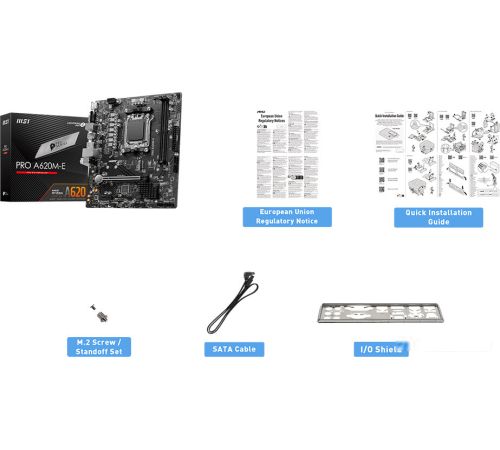 Материнская плата MSI PRO A620M-E