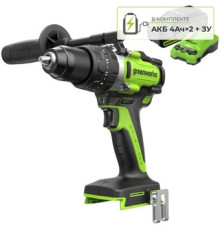 Ударная дрель-шуруповерт Greenworks GD24DD140 3707607CUD с 2-мя АКБ