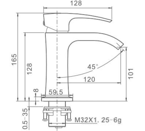 Смеситель Gappo G1007-6