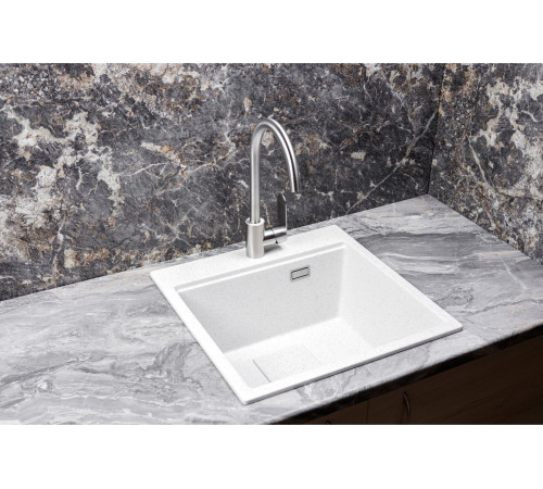 Кухонная мойка Marblan Comfort 50 серый, с сифоном