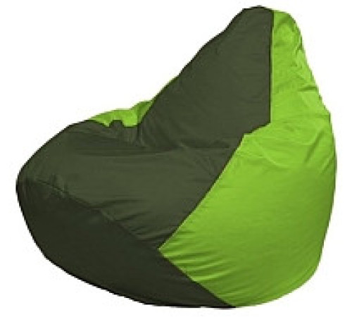 Кресло-мешок Flagman Груша Мини L Г0.1-55 темно-оливковый/салатовый