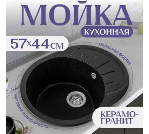 Кухонная мойка Saniteco Pura черный