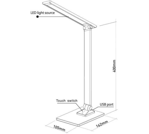 Настольная лампа Platinet PDLX14S