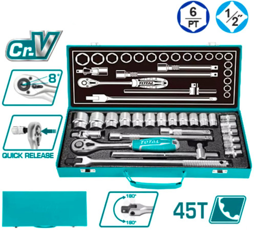 Универсальный набор инструментов Total THT121242 24 предмета