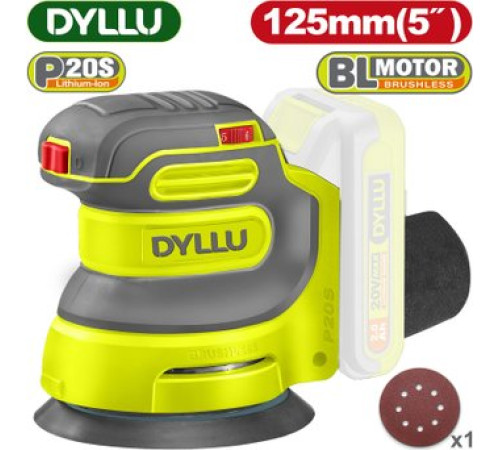 Эксцентриковая шлифмашина Dyllu DTRAP5030 без АКБ