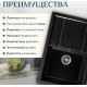 Кухонная мойка Saniteco Fama черный