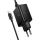 Сетевое зарядное Hoco N75 USB Type-C черный