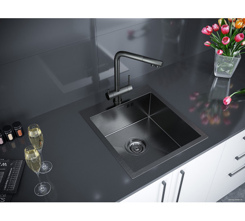 Кухонная мойка Paulmark Kroner 45 PM214551-GM