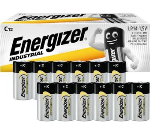 Батарейка Energizer EN93 Industrial C/LR14 Alkaline 1.5V 12шт