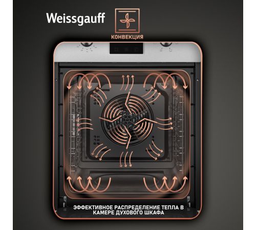 Электрический духовой шкаф Weissgauff EOY 456 PDX
