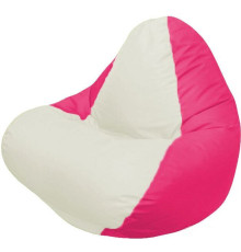 Кресло-мешок Flagman Relax Г4.1-009 фуксия/белый