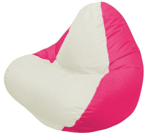 Кресло-мешок Flagman Relax Г4.1-009 фуксия/белый