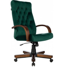 Офисное кресло Бюрократ T-9928WALNUT Fabric зеленый Italia Green/дерево