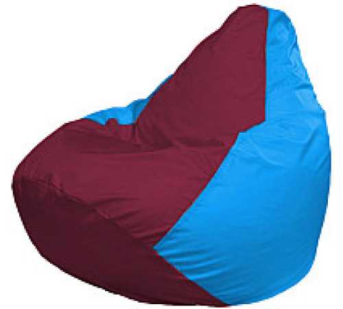Кресло-мешок Flagman Груша Супер Мега 4XL Г5.1-310 бордовый/голубой