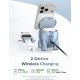 Беспроводное зарядное Ugreen W713 65300 голубой