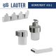 Набор аксессуаров для ванной Lauter 21TS3018 + 21TS3020 + 21TS3008 + 21TS3012 Chrome, 4 предмета