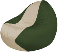 Кресло-мешок Flagman Classic К2.1-126 зеленый темный/бежевый