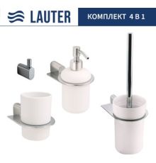 Набор аксессуаров для ванной Lauter 21SH2061 + 21SH42091 + 21SH2091 + 21SH2111 Chrome, 4 предмета