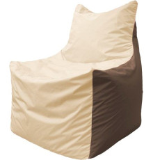 Кресло-мешок Flagman Фокс Ф2.1-146 слоновая кость/коричневый