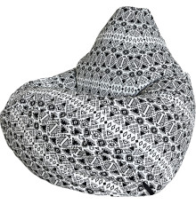 Кресло-мешок Flagman Груша Макси XXL Г2.8-10 белый/черный