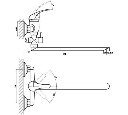 Смеситель Gross Aqua Mini 7210213-35F