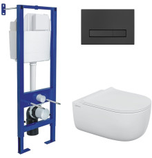 Унитаз подвесной Berges Wasserhaus Ego 043357 с сиденьем