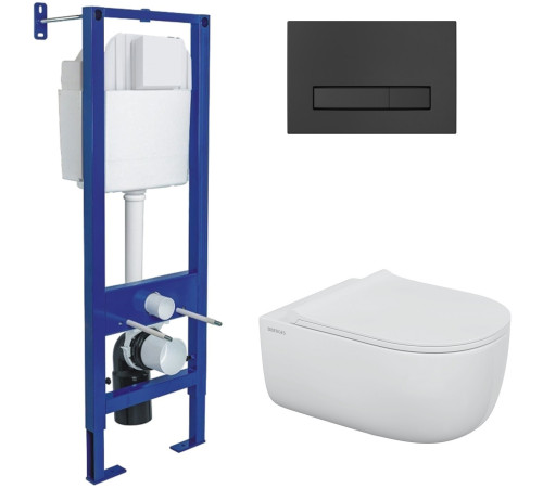 Унитаз подвесной Berges Wasserhaus Ego 043357 с сиденьем