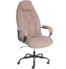 Офисное кресло TetChair Boss metalBL ткань, светло-коричневый, KUB 03