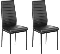 Стул Mio Tesoro Джия DC-060KD 2 шт, черный/черный