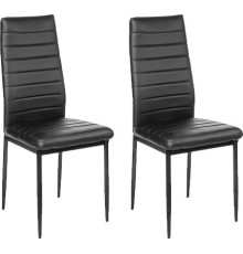 Стул Mio Tesoro Джия DC-060KD 2 шт, черный/черный
