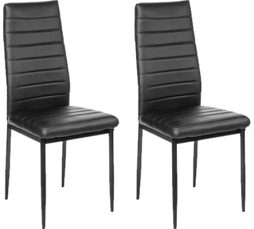 Стул Mio Tesoro Джия DC-060KD 2 шт, черный/черный