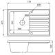 Кухонная мойка БелЭворс Styl L + смеситель W4998-3-22 черный
