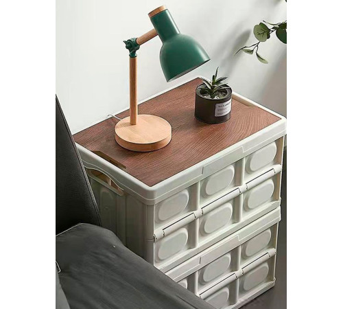 Органайзер для хранения Happy Home складной со столиком и ручками HH-003 30 л белый