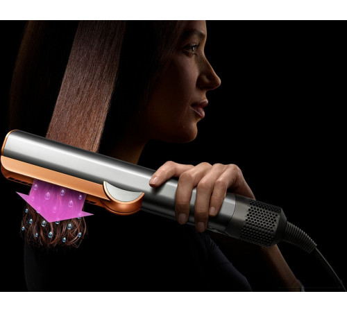 Выпрямитель Dyson Airstrait с переходником на евровилку, никель/медный