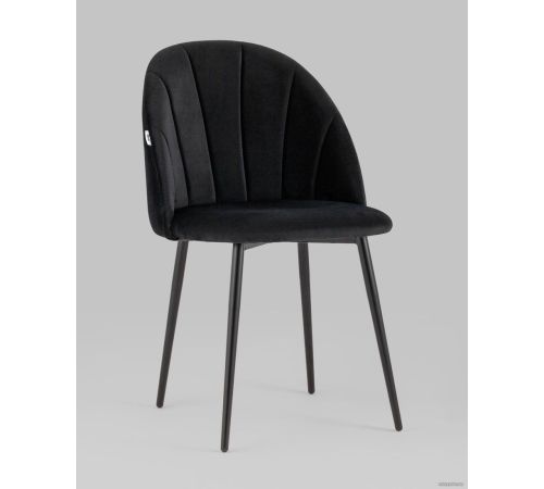 Стул Stool Group Логан AV 413-B30-08 велюр черный