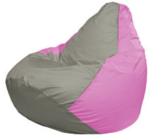 Кресло-мешок Flagman Груша Мини L Г0.1-333 серый/розовый