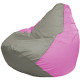Кресло-мешок Flagman Груша Мини L Г0.1-333 серый/розовый